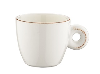 Чашка  70 мл. кофейная d=63 мм. h=54 мм. Ретро коричневый край (блюдце 70655), форма Банкет /1/6/ 70654