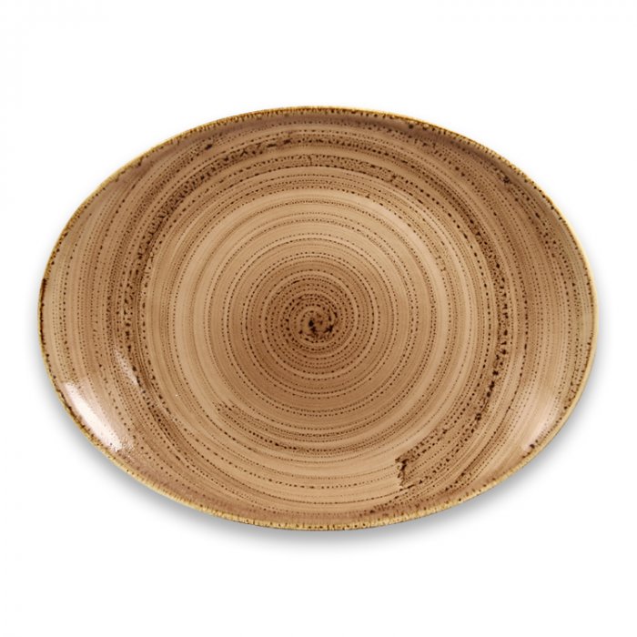 Тарелка овальная Shell RAK Porcelain «TWIRL», 32x23 см