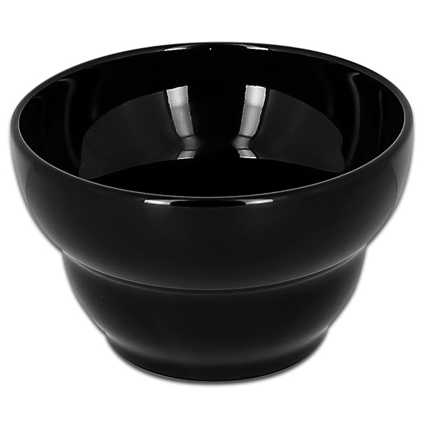Салатник круглый с "2 волнами" черный d=12.3см. объем 420мл. RAK Porcelain «Aurea»
