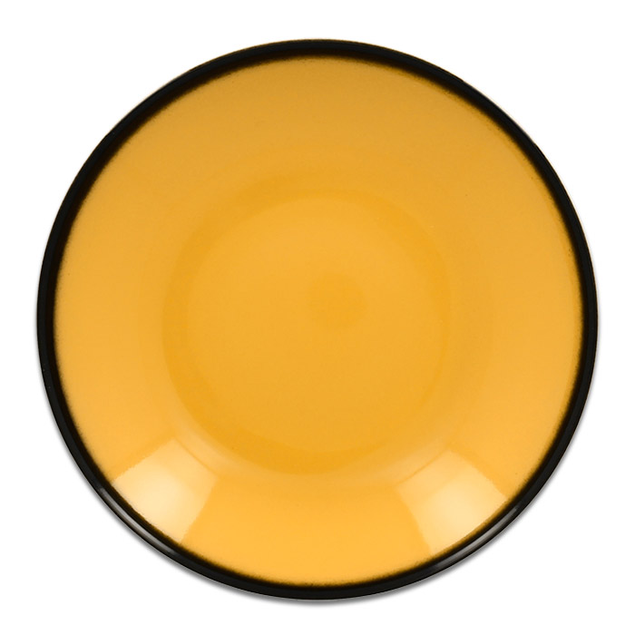 Тарелка "Coupe" глубокая желтая RAK Porcelain «Lea», D=26 см, 1,2 л