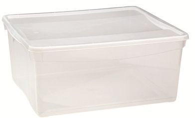 Контейнер для продуктов прямоуг. 18 л. 40*33,5*17 см. п/п Кристалл  (431249301) /1/6/9/ 43306