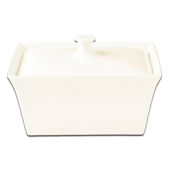Емкость прямоугольная с крышкой 1.0л RAK Porcelain «Minimax», 20x15 см