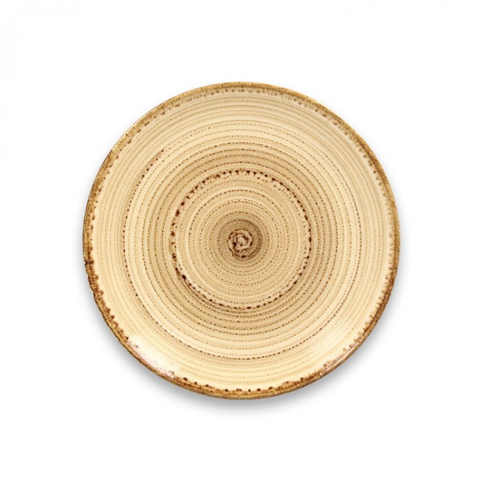 Тарелка "Coupe" круглая плоская Beach RAK Porcelain «TWIRL», D=21 см