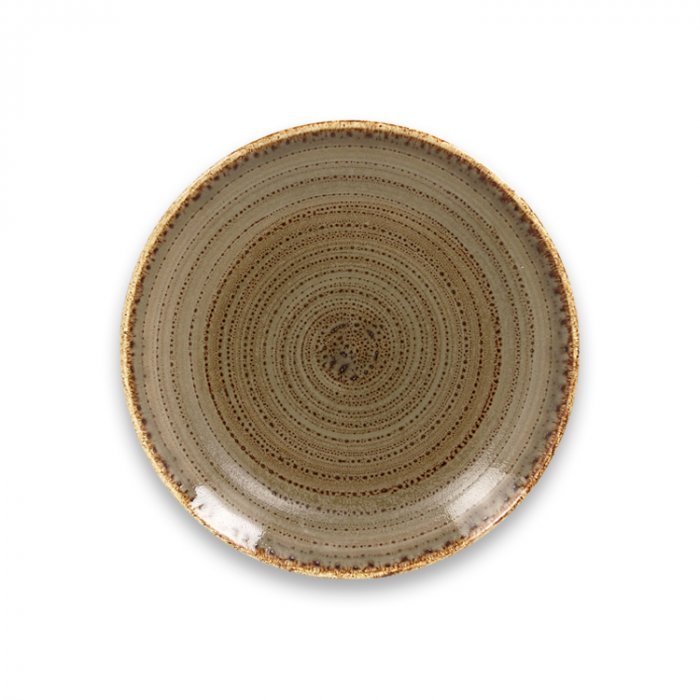 Тарелка "Coupe" круглая плоская Alga RAK Porcelain «TWIRL», D=21 см