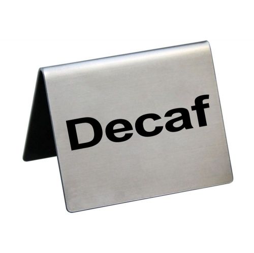 Табличка &quot;Decaf&quot;  50*40 мм. горизонтальная, нерж. /1/ 64460