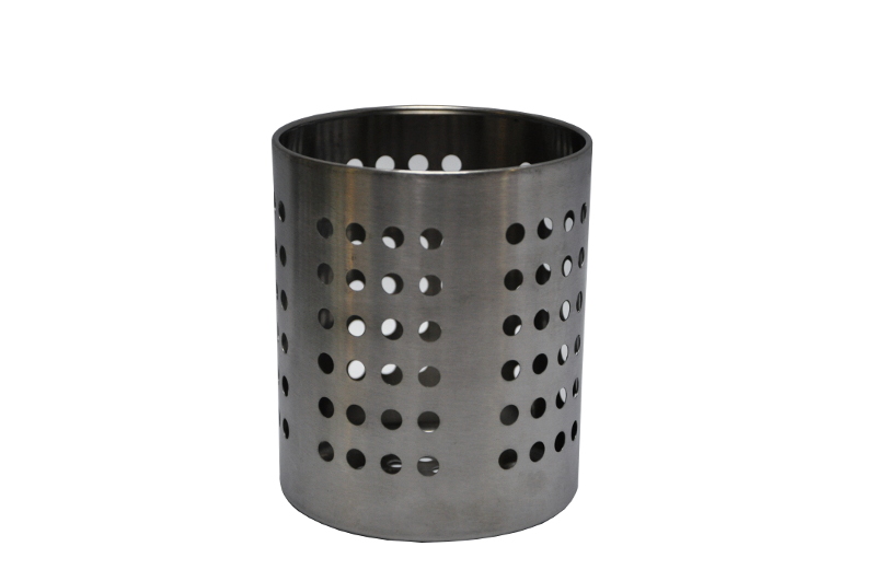 Емкость для столовых приборов (стакан) d=100 мм. h=125 мм. перфор. нерж. MGsteel /1/96/ 55953