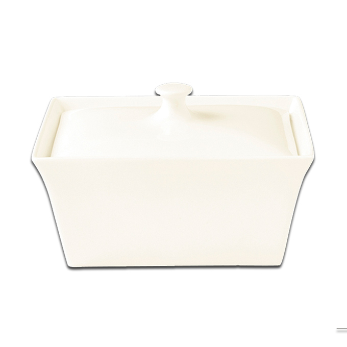 Емкость прямоугольная с крышкой 200мл RAK Porcelain «Minimax», 12x9 см