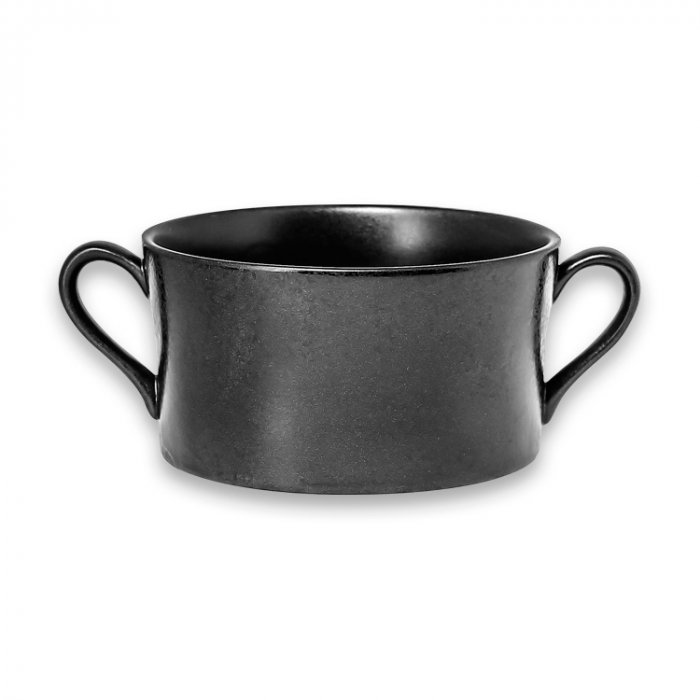 Бульонница с ручками RAK Porcelain «EDGE», D=11 см, H=6 см, 350 мл