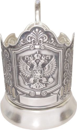 Подстаканник никелир. посеребр. Герб РФ /1/ 44634