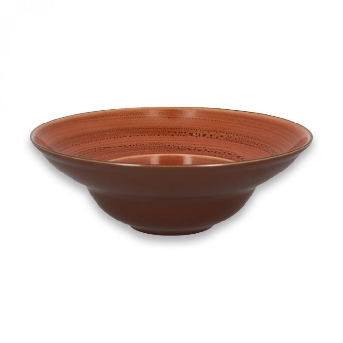 Тарелка круглая глубокая Coral RAK Porcelain «TWIRL», D=26 см, H=9 см, 480 мл