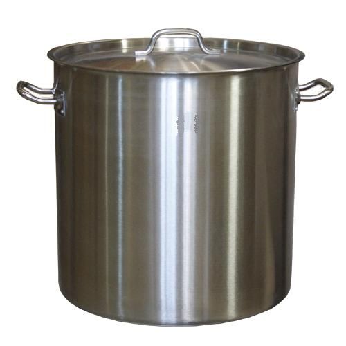 Котел 50 л. нерж. d=40 см. h=40 см. тройное дно с крышк. (индукция) MGsteel /1/ 39210