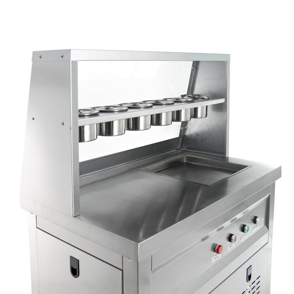 Фризер для ролл мороженого KCB-1F Foodatlas (контейнеры, стол для топпингов)