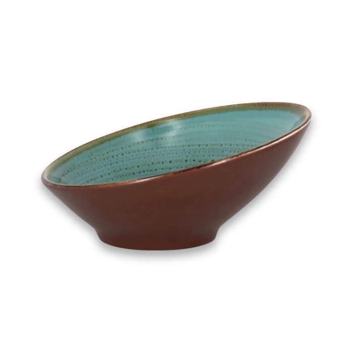 Салатник со скошенным краем Lagoon RAK Porcelain «TWIRL», D=22 см, H=9 см, 650 мл