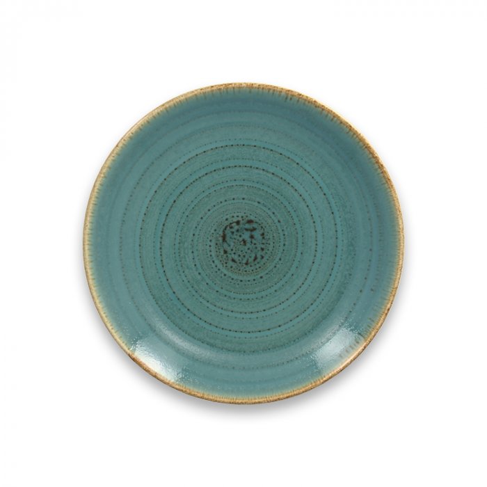 Тарелка "Coupe" круглая плоская Lagoon RAK Porcelain «TWIRL», D=21 см