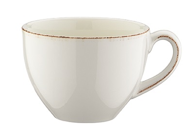 Чашка 250 мл. чайная d=96 мм. h=56 мм. Ретро коричневый край (блюдце 69668, 70913) /1/6/ 69212