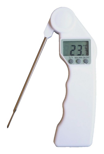 Термометр-зонд электр. цифр. ( -50° C +300° C) цена дел-я 1°C бел, (дл. зонда 12 см) Tellier /1/ 68599