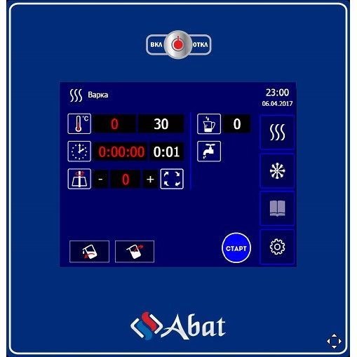 Пищеварочный котёл ABAT КПЭМ-60-ОМП со сливным краном 24178