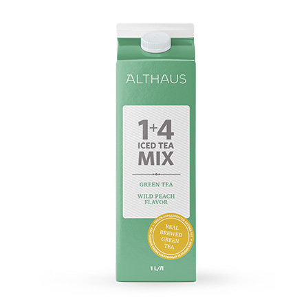 Althaus 1+4 Iced Tea Mix Green Tea Wild Peach | Концентрат натурального холодного зеленого чая