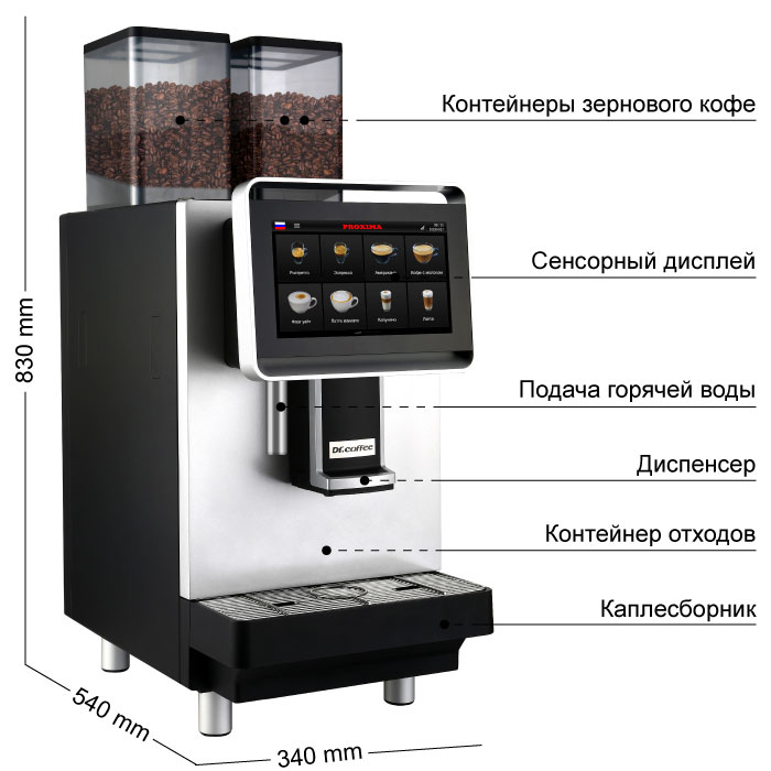 Кофемашина Proxima Dr.coffee F2 H