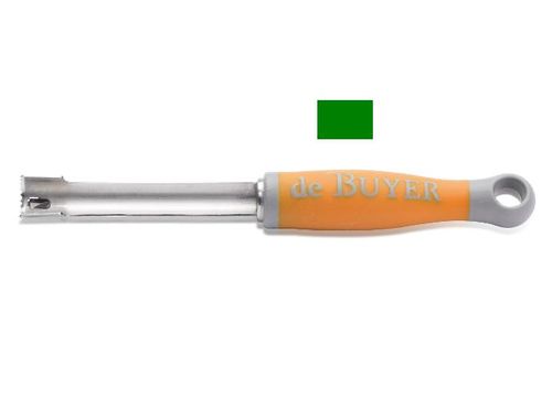 Нож для вырезания сердцевины 115/245 мм. d=20 мм. зеленая ручка De Buyer /1/ 42375