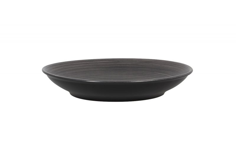 Тарелка "Coupe", глубокая серая Trinidad Rak Porcelain , D=28, 1.25л