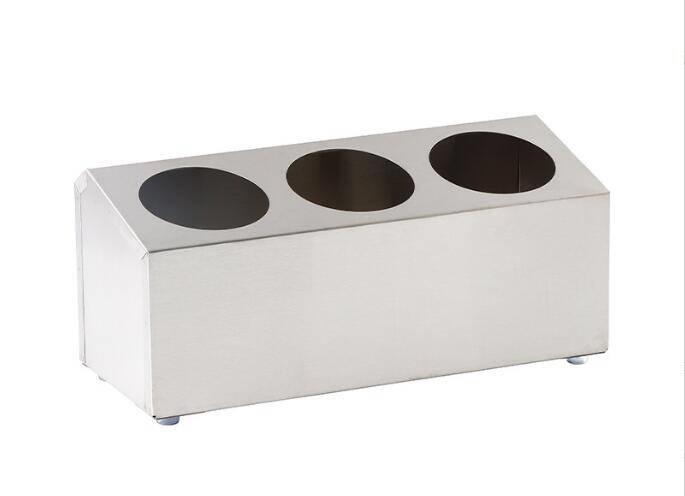Емкость для столовых приборов 3 стакана 38,5*15,8*17,3 см. нерж. MGsteel /1/ 70432