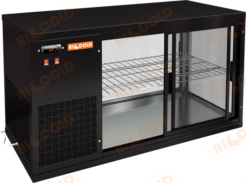 Настольная холодильная витрина  HICOLD  VRL 1300 L Black 284970