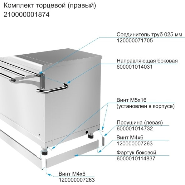 Комплект торцевой ABAT правый 24294