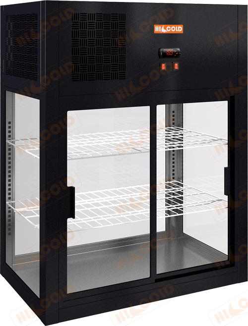 Настольная островная холодильная витрина  HICOLD  VRH O 790 Black 294663