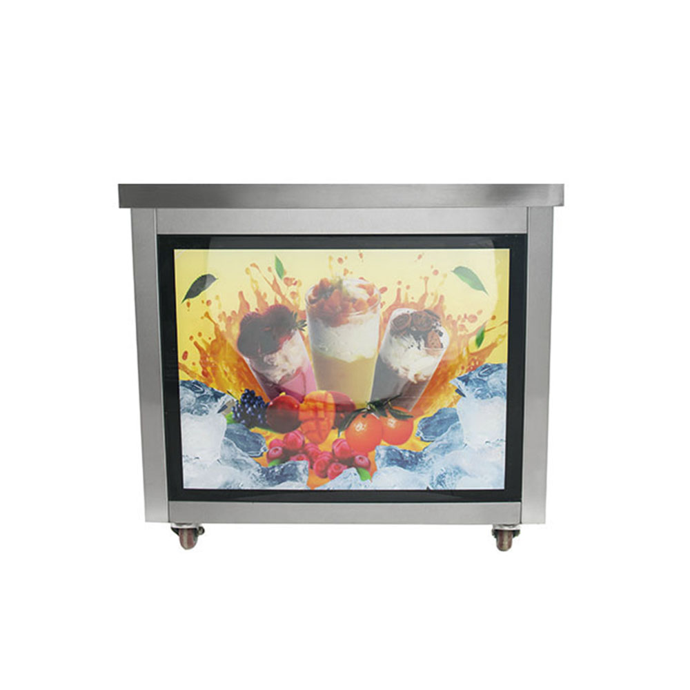Фризер для ролл мороженого KCB-1F Foodatlas (световой короб, стол для топпингов)