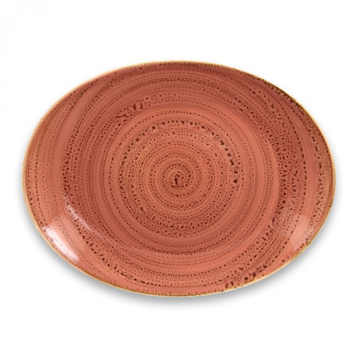 Тарелка овальная Coral RAK Porcelain «TWIRL», 32x23 см