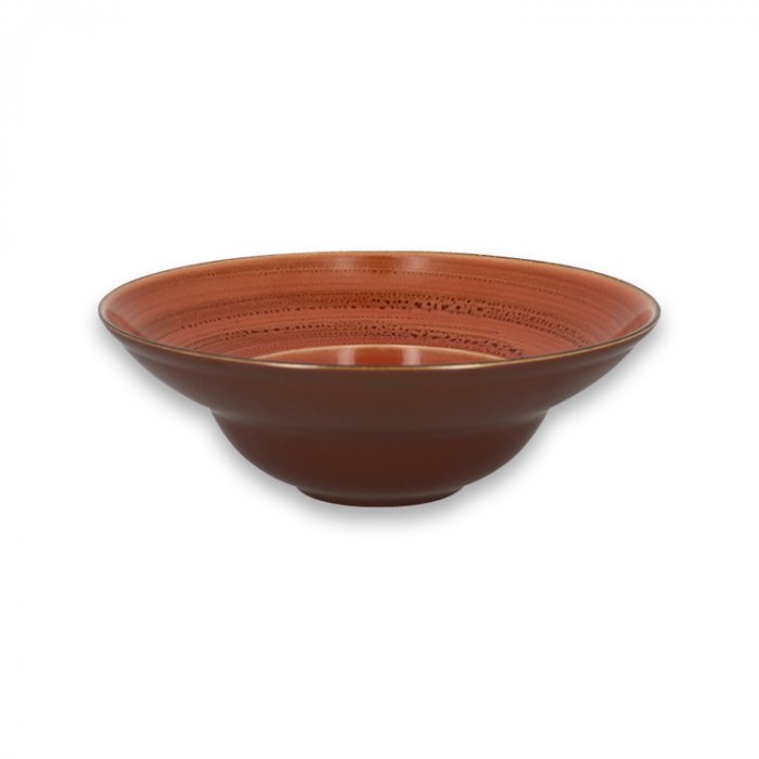 Тарелка круглая глубокая Coral RAK Porcelain «TWIRL», D=23 см, H=8 см, 320 мл